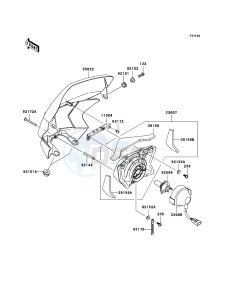 KLX450R KLX450ACF EU drawing Headlight(s)(JKALX450AAA013365-)