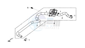 JOYMAX 125 drawing AIRFILTER UNIT