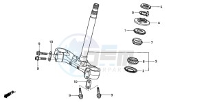 ST1300 drawing STEERING STEM