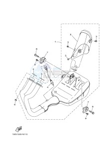 MT07A MT-07 ABS 700 (1XBM) drawing EXHAUST