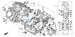 VTR1000F FIRE STORM drawing CRANKCASE