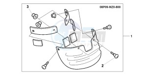 GL1500CT VALKYRIE drawing RR,MUDGUARD EXTENSIO