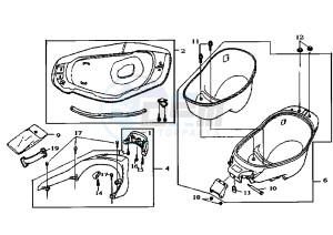 SUPER DUKE - 150 cc drawing SEAT