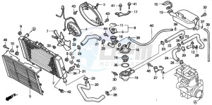 CB500 drawing RADIATOR