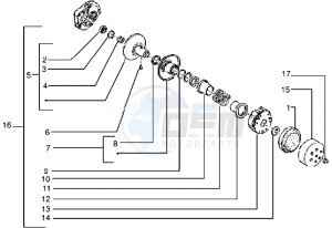 Zip 95 drawing Driven pulley