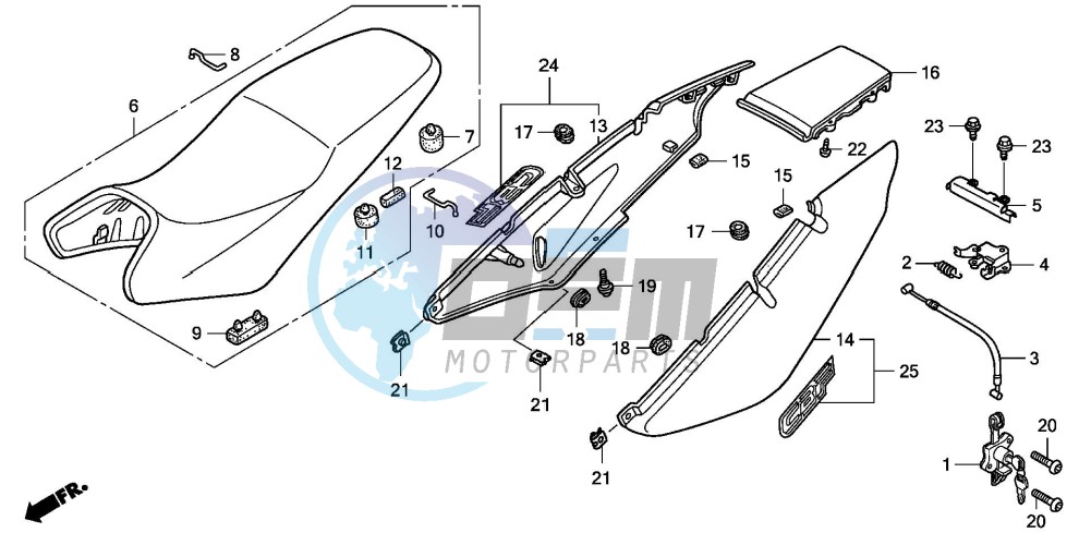 SEAT/REAR COWL