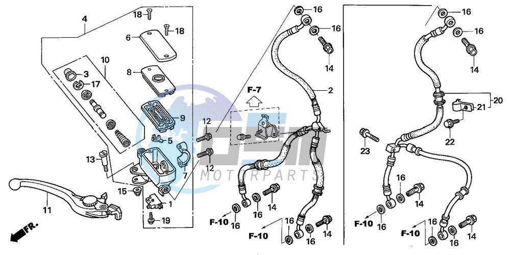 FR. BRAKE MASTER CYLINDER (CB1300/F/F1/S)