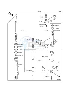 EX 500 A [EX500] (A4-A7) [EX500] drawing FRONT FORK