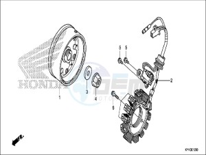 CRF110FH Europe Direct - (ED) drawing GENERATOR