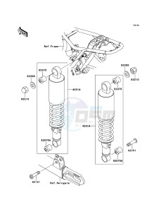 W650 EJ650C6F GB XX (EU ME A(FRICA) drawing Suspension/Shock Absorber