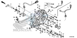 TRX500FE2F TRX500F Europe Direct - (ED) drawing REAR CRANKCASE COVER