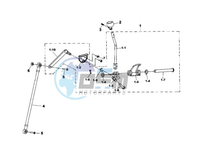 GEAR AXLE - LEVER