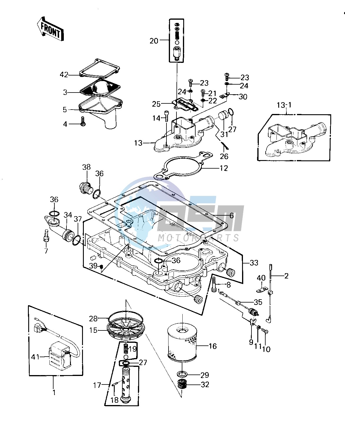 OIL PAN_OIL FILTER -- E_NO. 016038- -