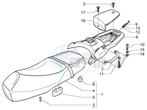 Granturismo 125 L drawing Saddle