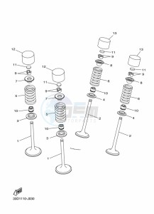 WR450F (B7R4) drawing VALVE