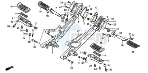 CB900F HORNET 900 drawing STEP