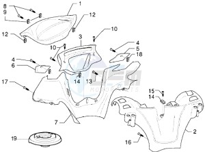 X9 125 drawing Handlebars covers