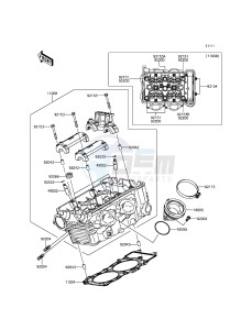 ER-6N_ABS ER650FEF XX (EU ME A(FRICA) drawing Cylinder Head