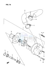 GSX-R750W (E2) drawing WATER PUMP