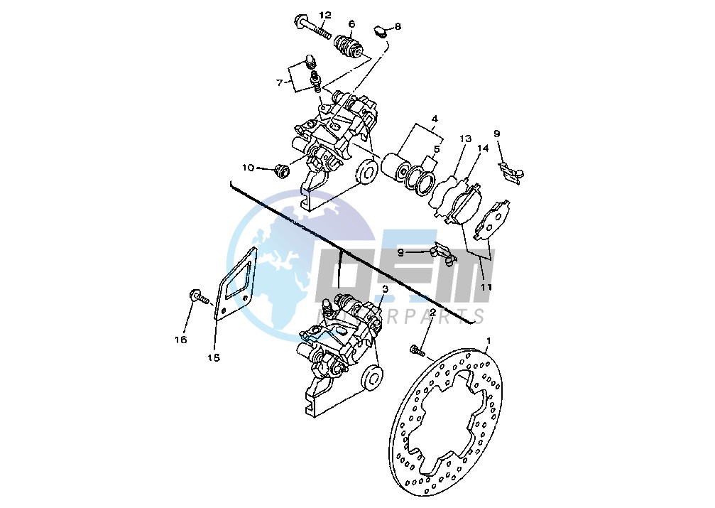 REAR BRAKE CALIPER