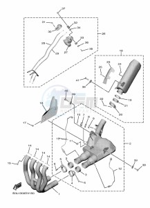 YZF1000D YZF-R1M (B4S1) drawing EXHAUST