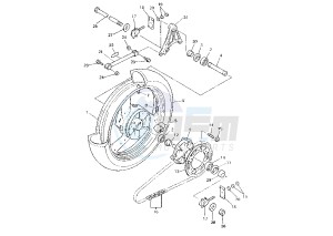 FZS FAZER 600 drawing REAR WHEEL