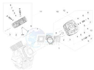 V9 Roamer 850 (EMEA) drawing Cylinder head - valves