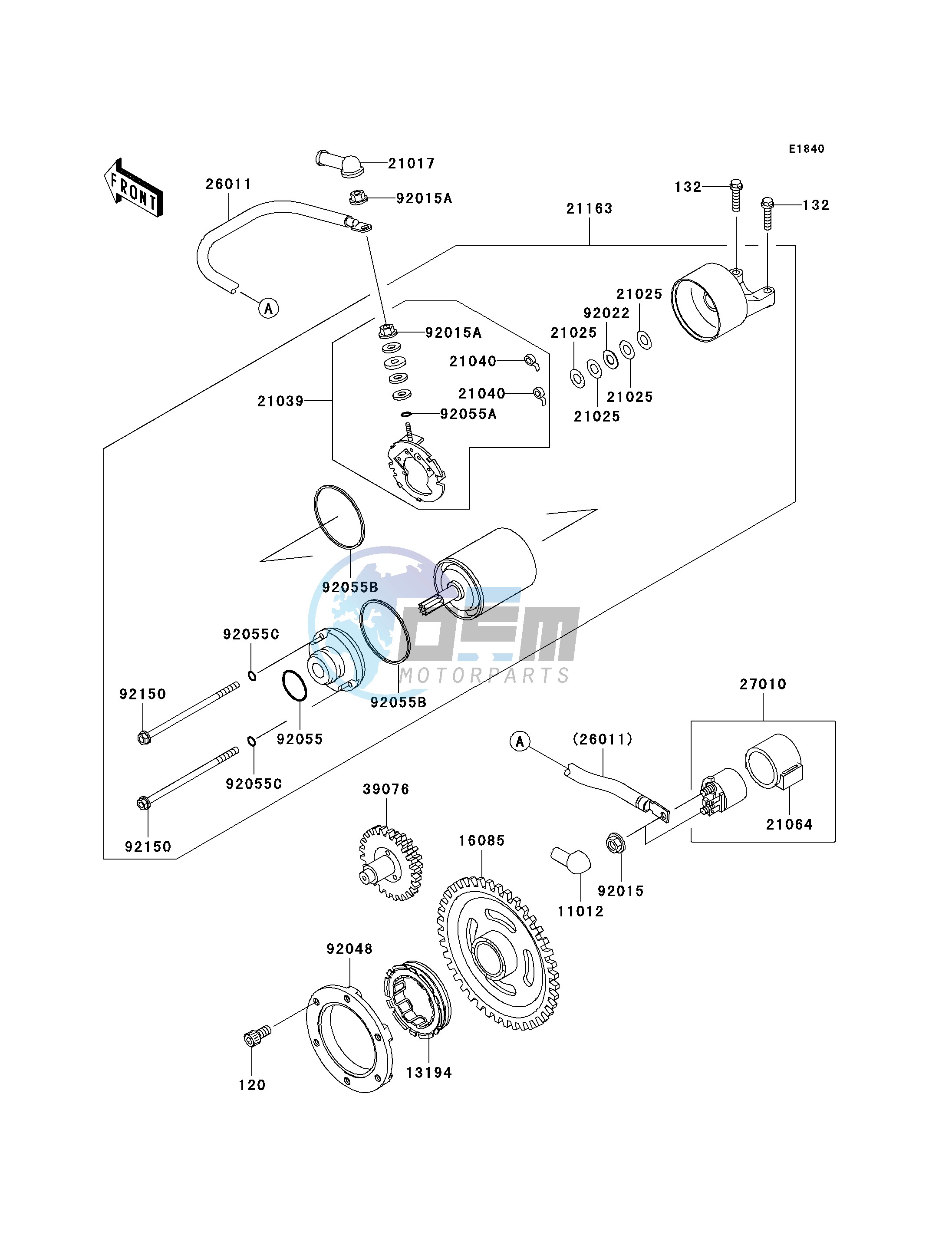 STARTER MOTOR-- A6F - A8F- -