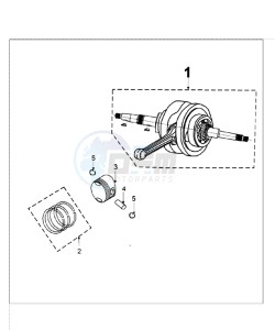 TWEET 50 VA X drawing CRANKSHAFT AND CYLINDER