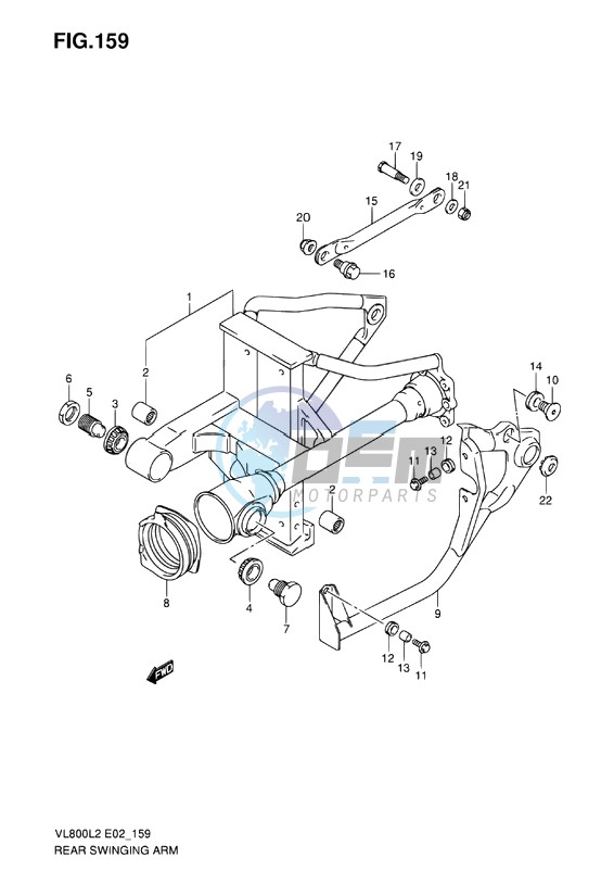 REAR SWINGING ARM