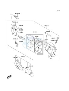 KLV1000 LV1000-A2H GB XX (EU ME A(FRICA) drawing Front Brake