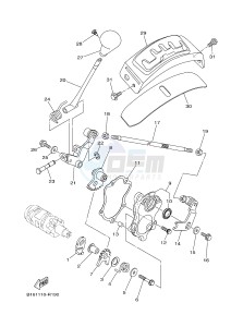 YFM700FWBD YFM70KPSG KODIAK 700 EPS SPECIAL EDITION (B323) drawing SHIFT SHAFT