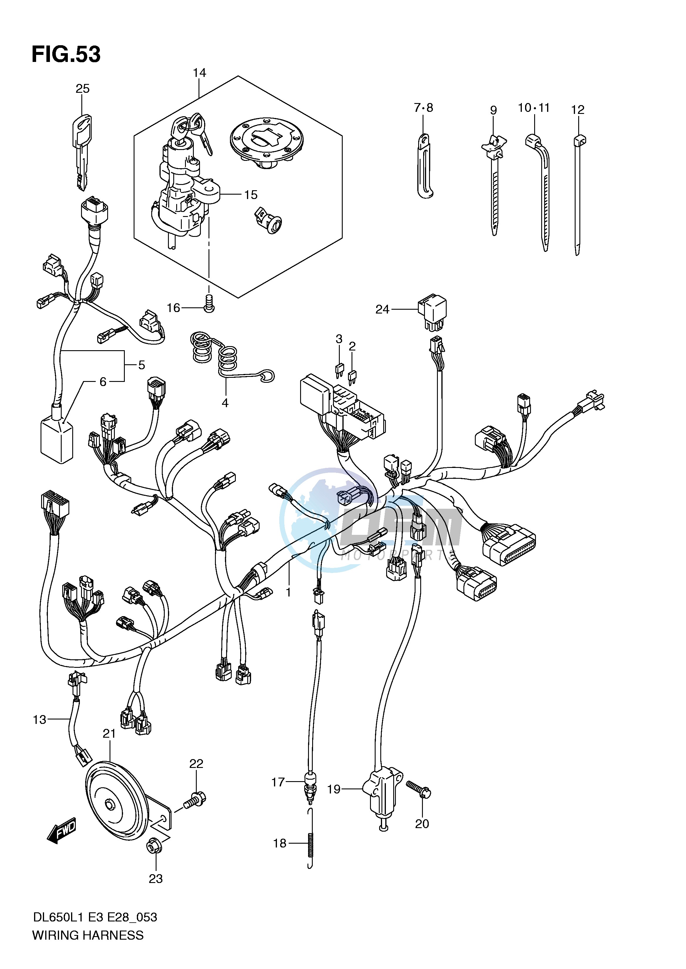 WIRING HARNESS (DL650L1 E3)