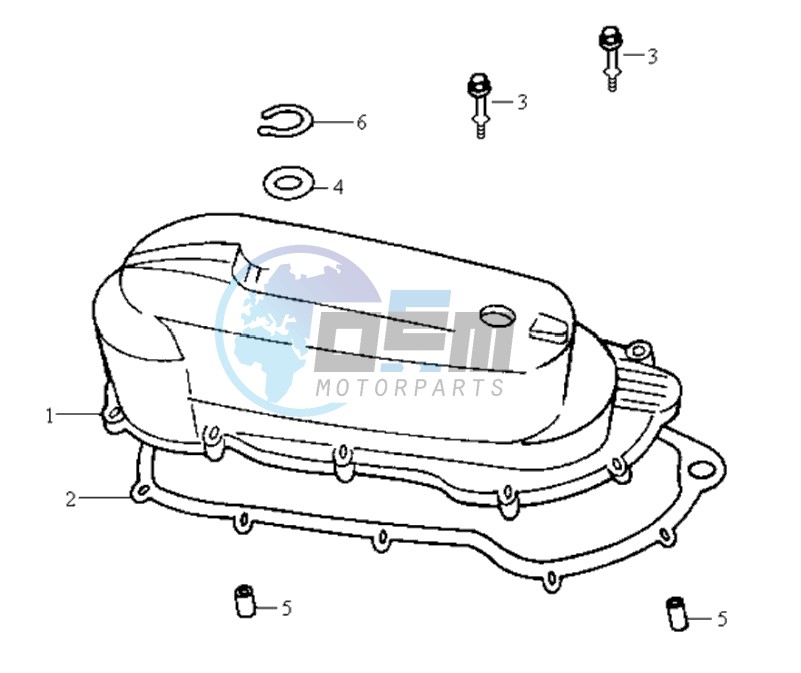 CRANKCASE COVER LEFT