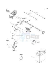 KH 125 M [2000] (M5-M9) drawing CHASSIS ELECTRICAL EQUIPMENT