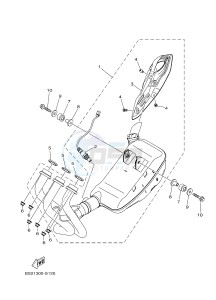 MTN850-A MTN-850-A MT-09 ABS (BS27) drawing EXHAUST