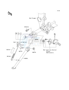 ZX 600 R [NINJA ZX-6R MONSTER ENERGY] (R9FA) R9F drawing STAND-- S- -