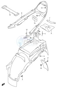 GSX750 (E4) drawing REAR FENDER