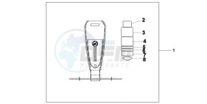 VT750C2F9 Australia - (U / KMH MME) drawing LEATHER TANK PANE