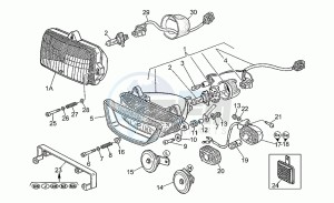 Sport 1100 Iniezione Iniezione drawing Headlight-horn