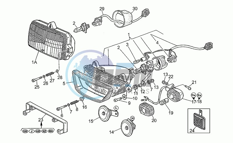 Headlight-horn