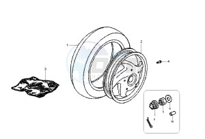 Fly 150 drawing Rear Wheel