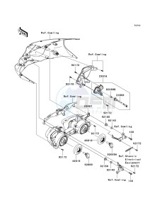 ZX 600 P [NINJA ZX-6R] (7F-8FA) P8FA drawing HEADLIGHT-- S- -