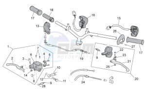 Scarabeo 100 4T e3 net drawing Controls