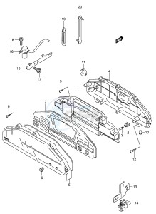 AN650 (E2) Burgman drawing SPEEDOMETER (AN650AK5 IMOBI)