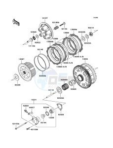 ZZR1400 ZX1400A6F FR GB XX (EU ME A(FRICA) drawing Clutch