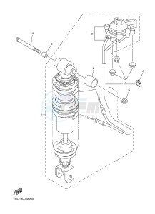 FJR1300A FJR1300A ABS (1MC1,1MC2 1MC6) drawing REAR SUSPENSION