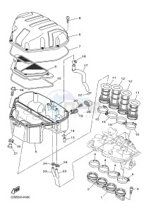 XJ6S ABS 600 DIVERSION (S-TYPE, ABS) (36D5) drawing INTAKE