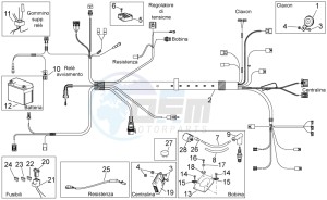 Scarabeo 50 4T 4V drawing Electrical system