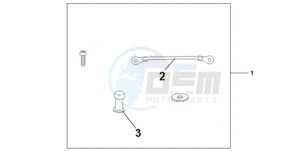 CBR1000RAA Korea - (KO / ABS) drawing TANK BAG ATT KIT